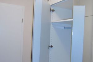 Garderobe- Einbauschrank von innen